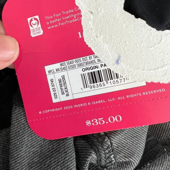 Isabel Maternity by Ingrid & Isabel NWT Over Belly Boyfriend Maternity Jeans - Picture 16 of 16